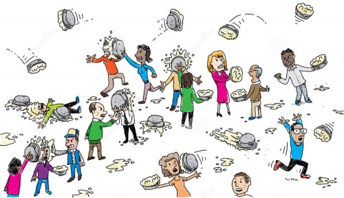 pie-fight-group-cartoon-people-cream-pies-46001112